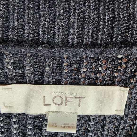 Loft Black Tie Side Knitted Sweater - Picture 7 of 8